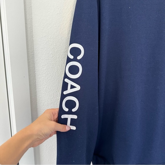 NOBULL Navy Crewneck Sweatshirt Fleece Lined Tree Logo Casual Relaxed Size L Men - Picture 6 of 12